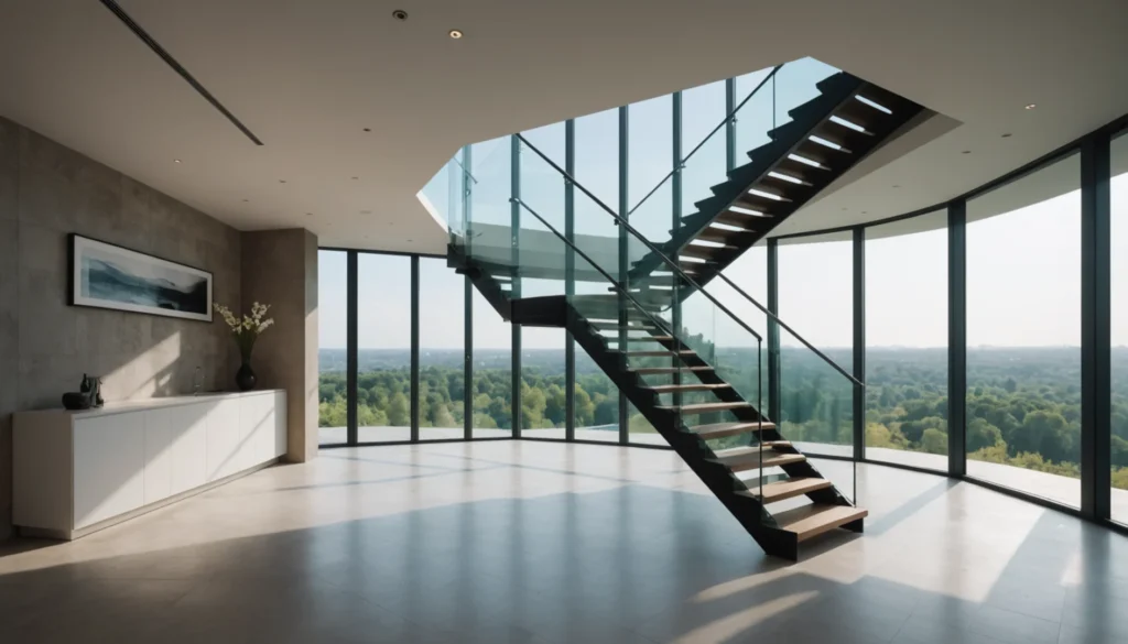 marche pour escalier suspendu