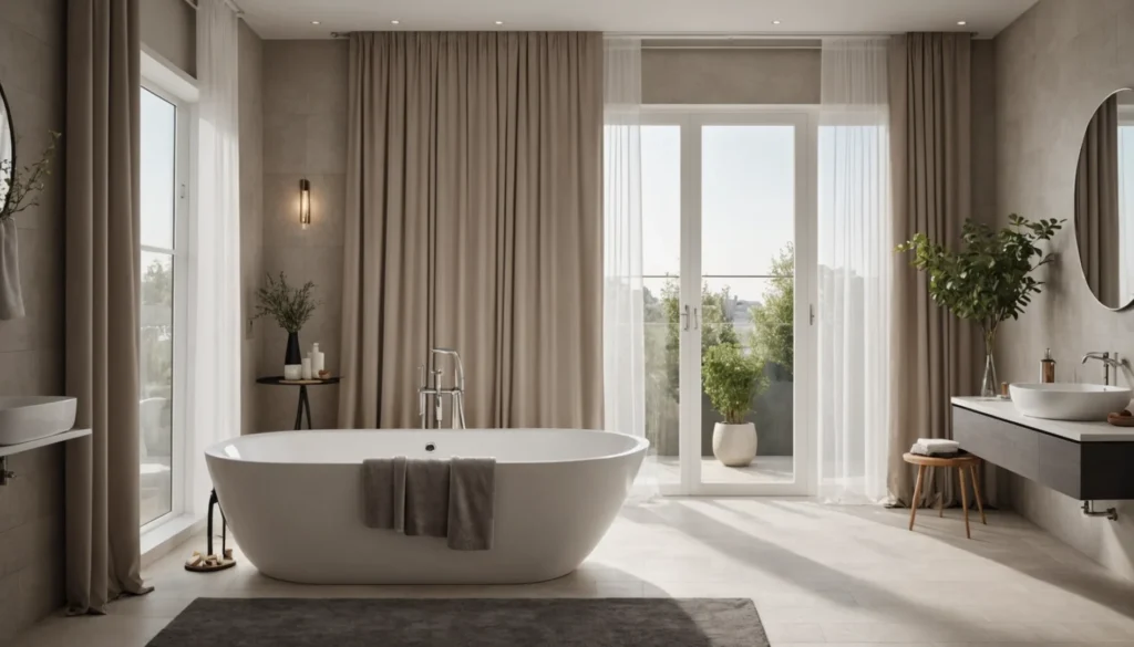 rideau de douche pour baignoire d’angle