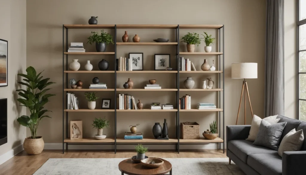 pare-vue pour étagère ouverte