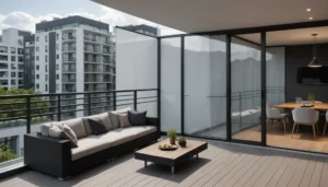 pare-vue en plastique pour balcon